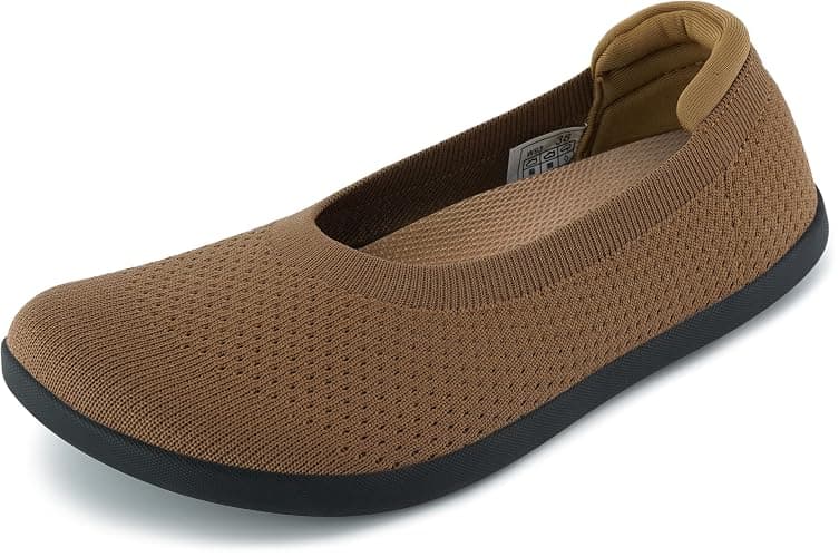 WHITIN Women's Wide Toe Box Barefoot Ballet Flats W93 | Natural Toe Space for Wide Feet, 2 Removable Insoles for Adjustable Fit, Comfort for Office, Dress, Bussiness Casual, Daily - Image 1