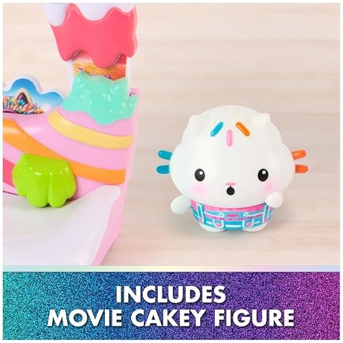 DREAMWORKS GABBY'S DOLLHOUSE The Movie, Cakey Cat's Sweet Treat Balcony with Toy Figure & Dollhouse Accessories, Kids Toys for Girls & Boys Ages 3 and Up thumbnail 4