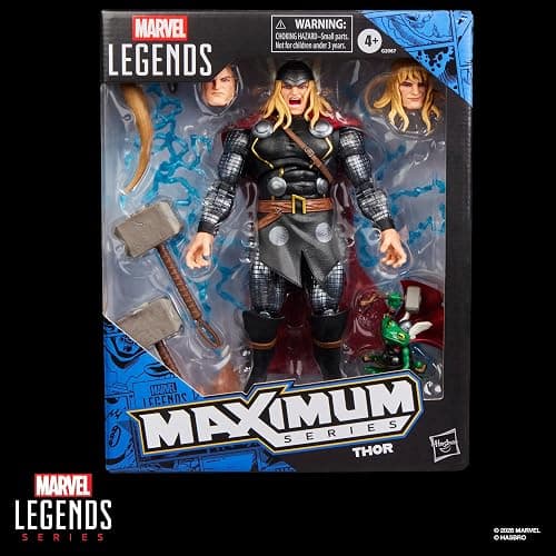 Marvel Legends Maximum Series Thor, Deluxe Thor Comics Collectible 6-Inch Action Figure; Articulation for Mighty Poses; Accessories Fit for a God of Thunder | Marvel Legends 6 Inch Action Figure Maximum Series Deluxe - Thor thumbnail 3