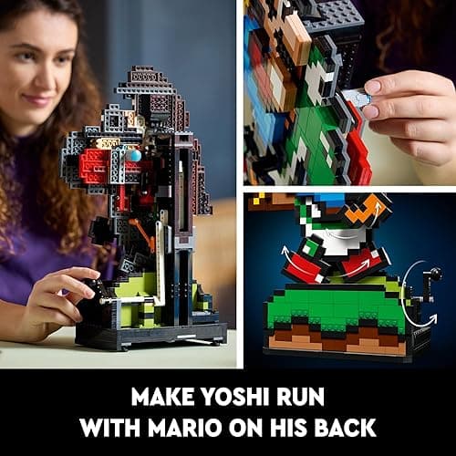 LEGO Super Mario World: Mario & Yoshi Nintendo Gift for Adult Fans, Mario Collectible Playset, Pixelated Nintendo Figures, Playful Display Model, Fun Room Décor, 71438 thumbnail 4