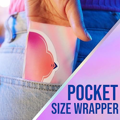 Always Pocket Feminine Pads for Women with FlexFoam, Size 1, Regular, with Wings, Unscented, 22 Count - 1 - 22 thumbnail 4