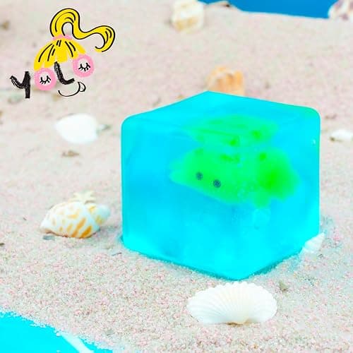 Fidget Squishy Stress Cube Toys, Glow in The Dark with Cute Crab, Stress Relief Toy for Kids & Adults Holiday Presents, Gifts for Halloween and Christmas thumbnail 2