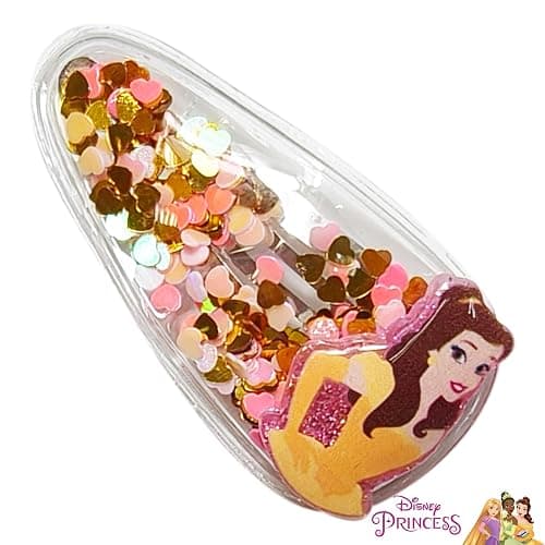 LUV HER Licensed Hair Accessories For Girls, 6pc Cute Hair Clips with Favorite Disney Princess Character Charms, Magical Confetti Hair Clips, Ages 3+ thumbnail 3