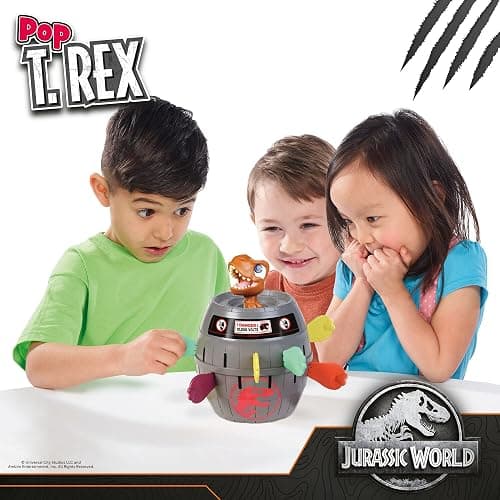 TOMY Pop Up T-Rex Board Game - Family and Preschool Kids Games for Family Game Night - Kids Activities and Jurassic World Toys - 2-4 Players - Ages 4 Years and Up thumbnail 5