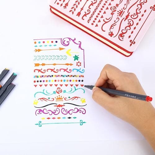 iBayam Journal Planner Pens Colored Pens, Office School Supplies, Fine Point Fineliner Drawing Art Markers for Bullet Journaling Scrapbooking Notebook Writing Note Taking Calendar Stationary, 18-Color thumbnail 2