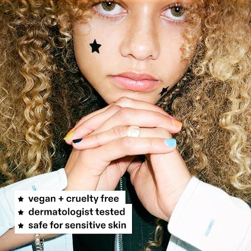Starface Hydro-Star® Black Hydrocolloid Star-Shaped Pimple Patch, 36 ct | Dermatologist Tested • Covers & Protects Visible Spots • Absorbs Pimple Gunk • Vegan, Cruelty-Free & Sensitive Skin Safe thumbnail 8