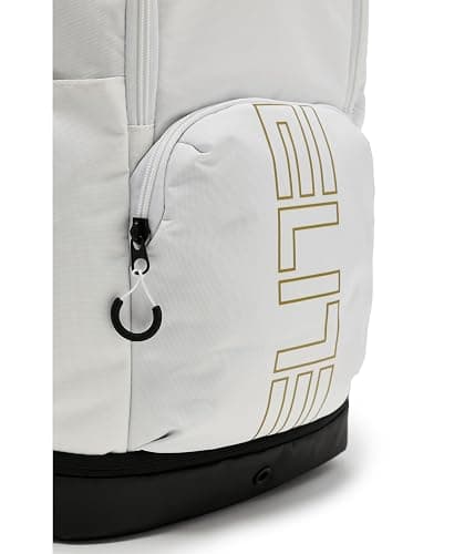 Nike, Unisex, Varsity Elite Backpack (32L), White/Black/Metallic Gold, One Size thumbnail 4