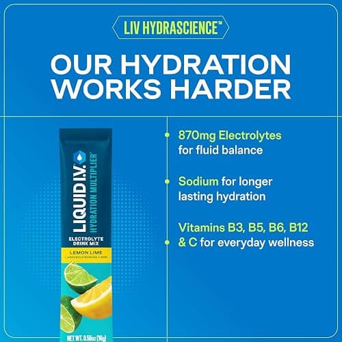 Liquid I.V. Hydration Electrolytes, Cotton Candy, 16 Count | Scientifically Formulated | Clinically Proven Hydration | No Artificial Sweeteners | Non-GMO | Vegan | Powder Drink Mix thumbnail 4