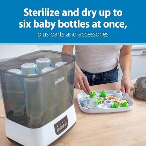 Dr. Brown's All-in-One Sterilizer and Dryer for Baby Bottles, Parts & Other Newborn Essentials - All-in-One Sterilizer & Dryer thumbnail 2
