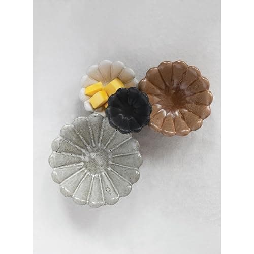 Creative Co-Op Stoneware Flower Bowls, 6" L x 6" W x 3" H, Multicolor thumbnail 4