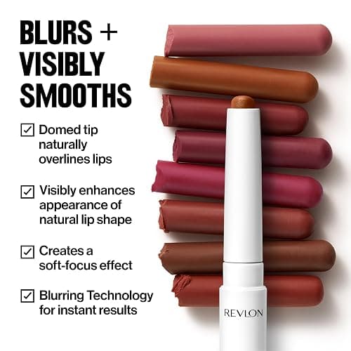 REVLON PhotoReady Instant Blur Liner, Soft Matte Lip Makeup to Overline for Instant Natural, Fuller-Looking Lips, Sheer-to-Buildable, 004 Lazy, 0.05 oz thumbnail 4
