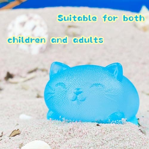 Stress Cat Toy, Sensory Fidget Toy, Sugar Filled Squishy Toys for Kids Stress Relief - High Density Squeeze Balls for Students Calming - Ultra-Soft Decompression Venting Toys thumbnail 5