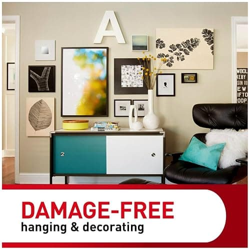 Command Large Picture Hanging Strips - Damage Free Wall Hangers for Back to School Dorm Organization - 14 White Adhesive Pairs (28 Strips) thumbnail 4