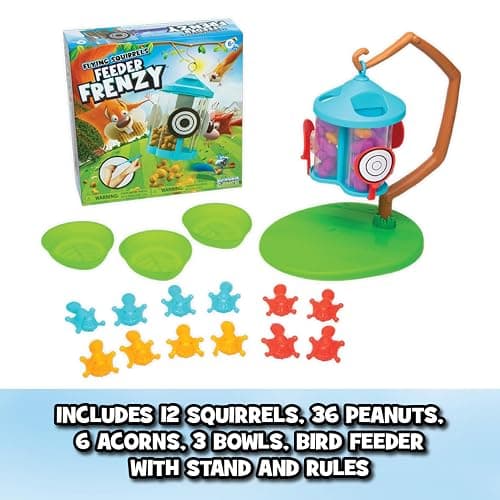 Flying Squirrels Feeder Frenzy Board Game – Kids Games, Family Games for Kids and Adults, Board Games for Family Night, Multi-Player Board Games, Aim & Release Nuts to Win, Ages 6+ thumbnail 3