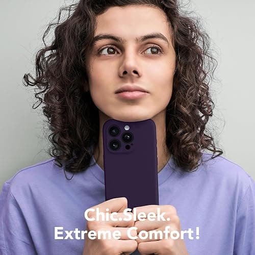 SuydanBox Magnetic for iPhone 16 Pro Case, Compatible with MagSafe, [Full Camera Protection][Screen Protector] Silicone Shockproof Protective Phone Case for iPhone 16 Pro 6.3", Deep Purple thumbnail 8