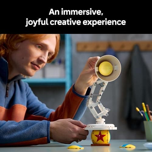 LEGO Ideas Disney Pixar Luxo Jr. Lamp Building Set for Adults - Movie Memorabilia Model with Hidden Film References - Home Office Desk Decor - Collectible Gift Idea - 21357 thumbnail 5