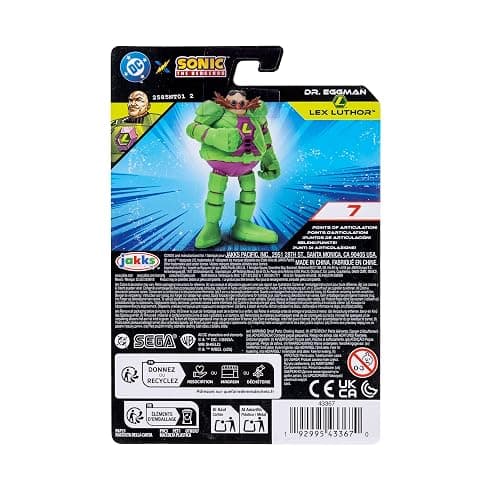 DC X Sonic Collectable 2.5 Inch Scale Action Figures Knuckles Silver Rouge Dr. Eggman Featuring Multiple Points of Articulation for Action-Packed Posing thumbnail 13