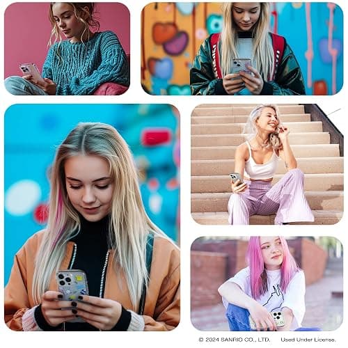 iFace Hello Kitty and Friends Clear Compatible with iPhone 15 Plus Case [Look in] Drop Tested Hybrid Cell Phone Grip Cover – Seize The Moment thumbnail 7