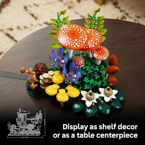 LEGO Botanicals Woodland Mushrooms - Building Set for Adults, Ages 18+ - Mushroom Decor for Home Office or Desk - Gifts for Women & Men - Craft Activity - 11505 thumbnail 6