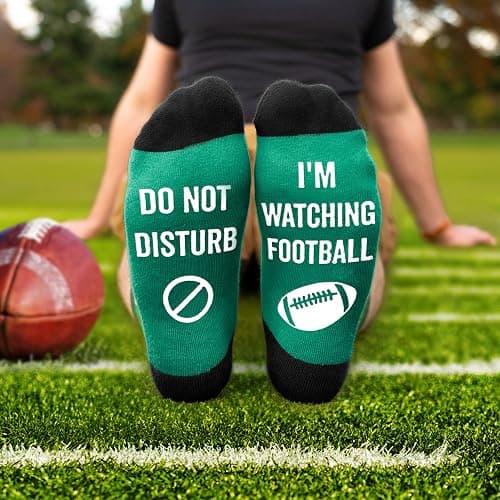 Funny Socks For Men - Cool Mens Football Socks, Sports Stocking Stuffers, Funny Accessories, Ideas Gifts, Sports Gift thumbnail 7