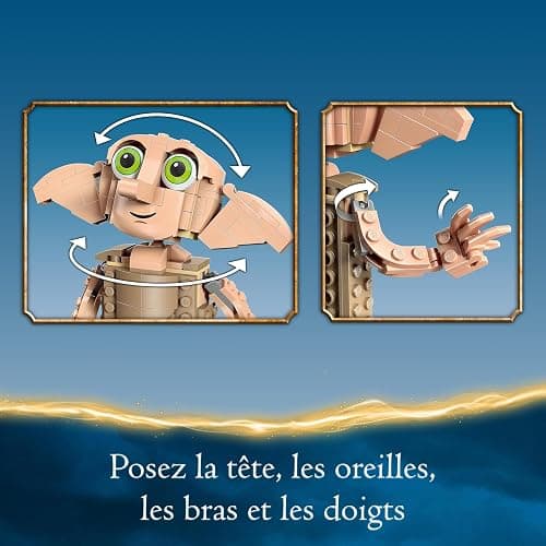 Lego Harry Potter Dobby The House Elf Set - Easter Gifts for Children and All Fans from 8 Years - Movable Iconic Figure - Toy - Bedroom Accessory & Decoration - Character Collection - 76421 thumbnail 6