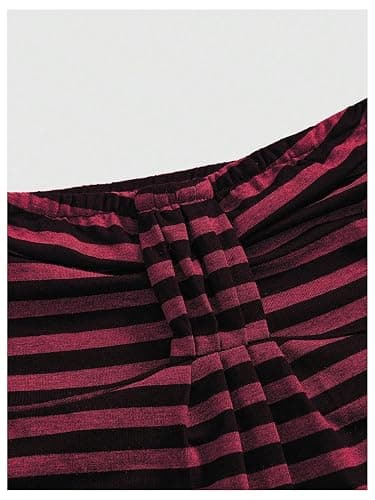 SOLY HUX Women's Y2k Striped Bandeau Tube Top Vintage Party Strapless Flowy Vest Shirts thumbnail 4