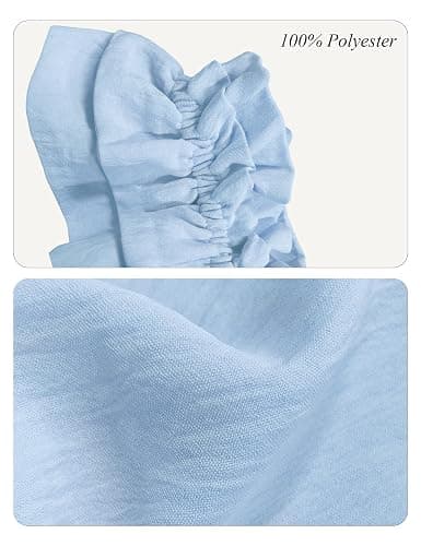 KFUBUO Womens Pajamas Set 2 Piece Ruffle Pj Soft Tank Top and Shorts Sleepwear Set Bridal Pajama for Women Set thumbnail 4