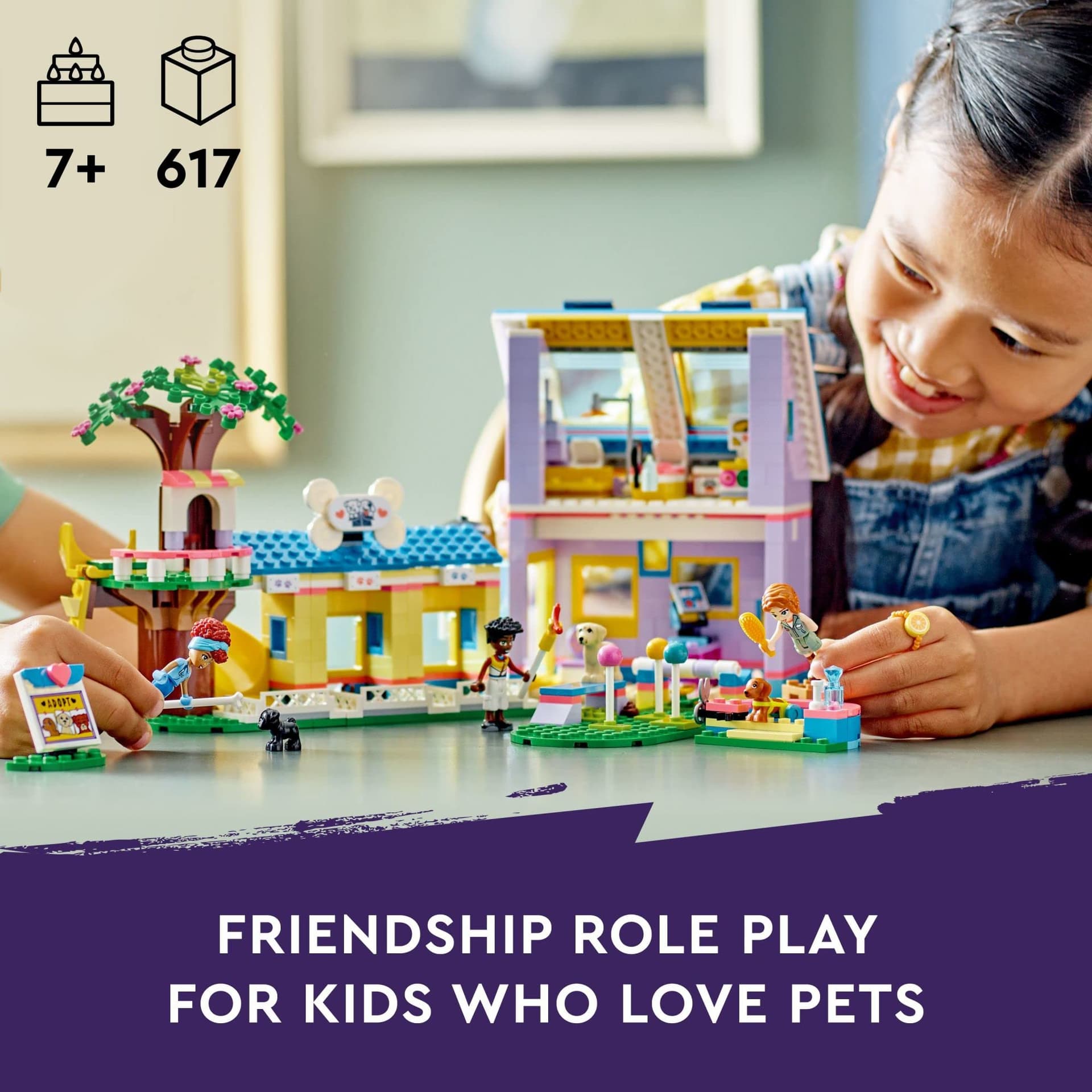 LEGO Friends Dog Rescue Center 41727 Building Toy Set for Kids, Boys, and Girls Ages 7+ (617 Pieces) thumbnail 2
