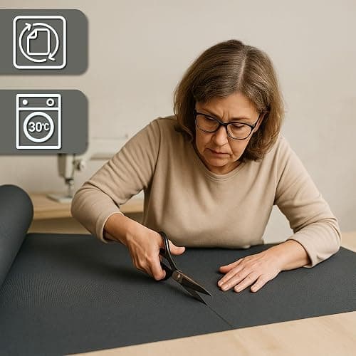 Tela impermeable por metros 5M x 160 cm - Tejido resistente al agua para exterior ideal para cojines cortinas fundas muebles de jardín y proyectos de costura Burdeos Certificado Oeko-Tex thumbnail 6