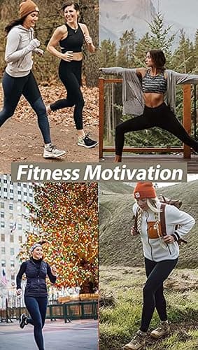 NexiEpoch 4 Pack Leggings for Women - High Waisted Tummy Control Soft Black Capri Yoga Pants with Pockets for Workout - A-No Pockets - Large-X-Large - 1black,4 Packs thumbnail 3