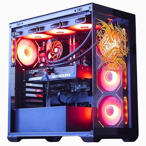 The Horizon Autherium Dragon RGB I9 RTX Gaming PC || 64GB RAM || 9TB High Speed Storage || Core I9 Upto 5.4Ghz || RTX 5070 OC || Windows 11 PRO || 360MM AIO || 2.4GB/s WiFi 6E, VR and Gaming Ready thumbnail 2