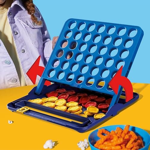 Official Hasbro Games Connect 4 Game (2025 Edition) | All-in-1 Storage, Carrying Case, Score Tracker | Ages 6+ | 2 Players | Family Games for Kids thumbnail 2