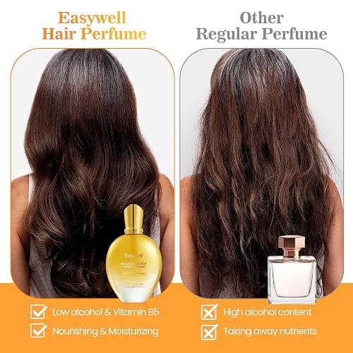 EASYWELL Hair Perfume for Women, Eau De Toilette Spray with Vitamin B5, Moisturizing & Nourishing Hair, Clean Fragrances Hair Spray Women, Daily Hair Repair Mist, Lemo Marigold Blossom, 2.5 fl oz thumbnail 3