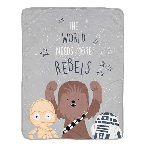 Lambs & Ivy Star Wars Rebels Baby Blanket - Gray - Image 1