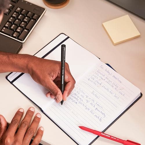 Paper Mate Ballpoint Pens, Write Bros. Black Ink Pens, Medium Point (1.0mm), 60 Count - Bulk Office Supplies thumbnail 2