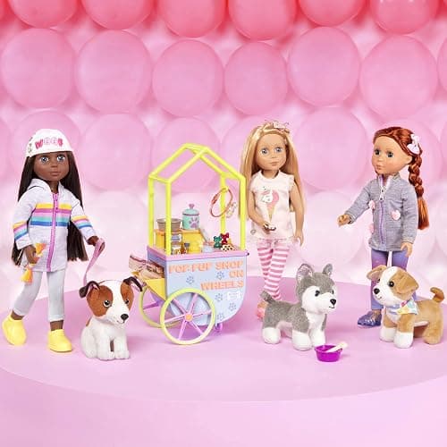 Glitter Girls Dolls by Battat – GG Pop-Pup Shop on Wheels – Pet Play Food for 35.6 cm Dolls & Plush Dogs – Toys, Clothes, and Accessories for Kids Ages 3 and Up thumbnail 2