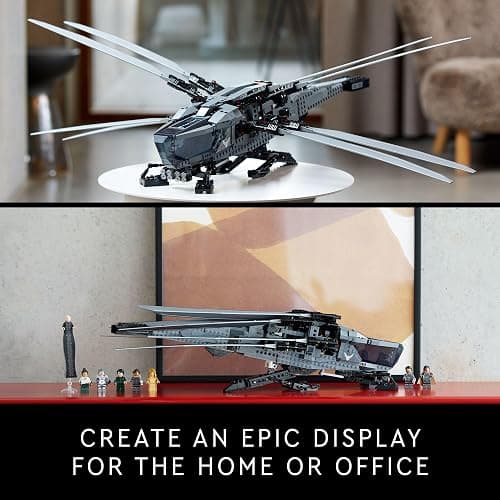 LEGO Icons Dune Atreides Royal Ornithopter 10327, Collectible Dune Inspired Model for Build and Display, Adult Gift Idea for Sci-Fi Movie Fans, 8 Dune Minifigures thumbnail 6