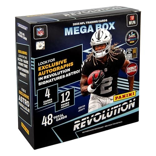 2025 Panini Revolution Football Trading Cards Mega Box - Image 1