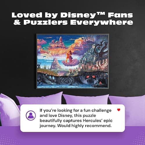 Ceaco Thomas Kinkade Puzzles – Disney’s Hercules 1000 Piece Jigsaw Puzzle, Disney Puzzle for Adults with Premium Board & Poster thumbnail 6