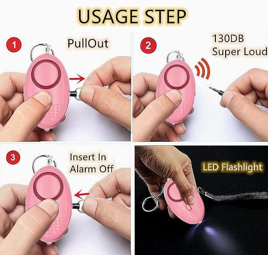 BATUMEYE Keychain Set for Woman Gift with Whistle Bottle Opener Card Holder Wristlet Strap Travel Bottle Holder thumbnail 8