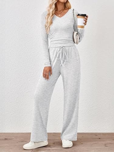 Trendy Queen 2 Piece Lounge Sets for Women Fall Outfits 2025 Fashion Two Piece Sweatsuits Business Casual Outfits Clothes thumbnail 2