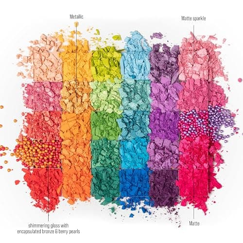 Tintark 30 Colors Makeup Eyeshadow Palette for Beauty & Matte Metallic Shimmer Pearl Glitter Eye Shadow Pallet & Rainbow Colorful Eye Makeup for Girls & Highly Pigment Eyeshadow Cosmetics thumbnail 3