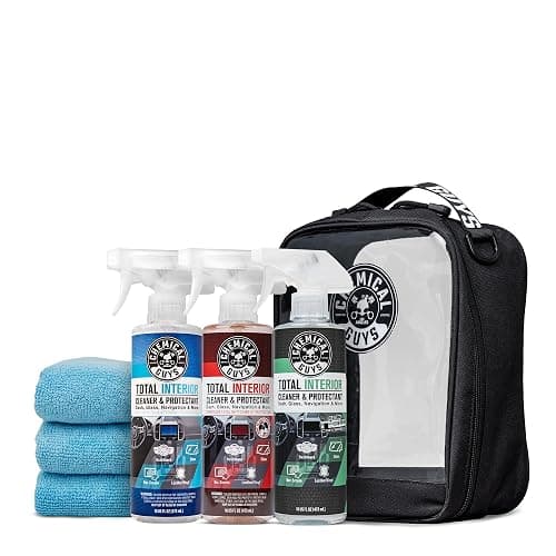 Chemical Guys, Total Interior Cleaner Variety Kit, New Car & Black Cherry | Sample two aromas in one box, a one-step spray for dashes, seats, door panels and screens, boxed ready to gift - Image 1