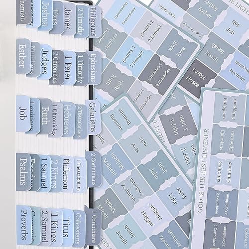 Mr. Pen- Bible Tabs, 75 Tabs, Laminated Bible Tabs for Women and Men, Bible Tabs for Study Bible, Bible Index Tabs, Bible Book Tabs, Bible Labels Tabs, Mr Pen Bible Tabs thumbnail 7