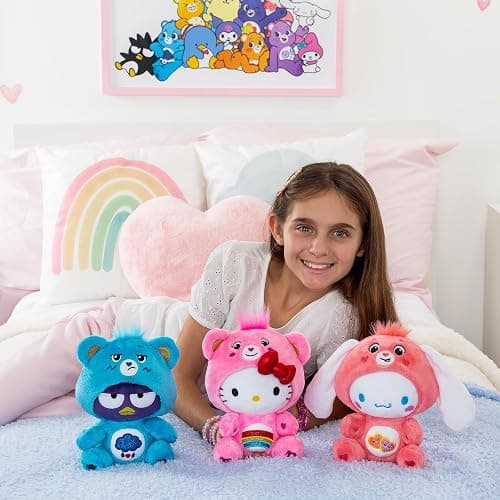 Cinnamoroll Dressed As Love-a-Lot Bear 8" Fun-Size Plush, Pink - Soft, Huggable Bestie! – Good for Girls and Boys, Employees, Collectors, Ages 4+ - Cinnamoroll Dressed as Love-a-lot Bear thumbnail 9