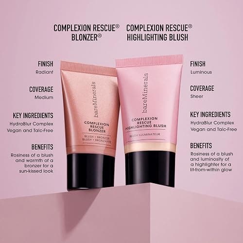 bareMinerals Complexion Rescue Liquid Blonzer, Blush & Bronzer Hybrid, Bronzer Blush for a Sun-Kissed Glow, Buildable Face Bronzer & Blush for Cheeks, Gel-Cream, Vegan thumbnail 6