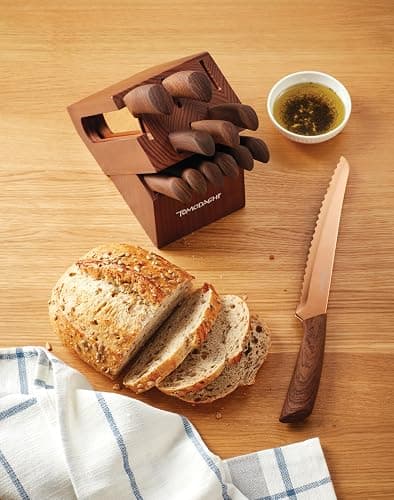 Hampton Forge Raintree Copper 13 Piece Block Set, Brown/Wood thumbnail 2