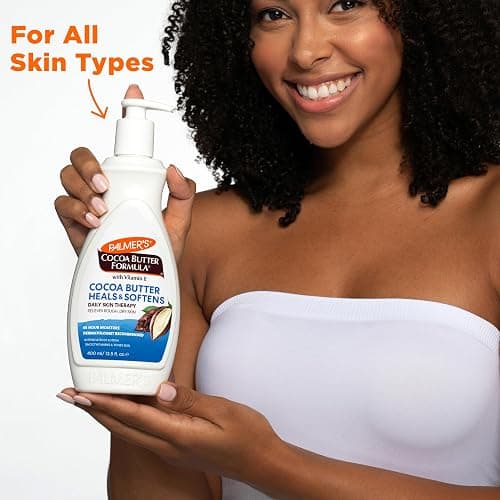 Palmer's Cocoa Butter Formula Daily Skin Therapy Cocoa Butter Body Lotion for Dry Skin, Hand & Body Moisturizer, Pump Bottle, 13.5 Oz (Pack of 1) thumbnail 7