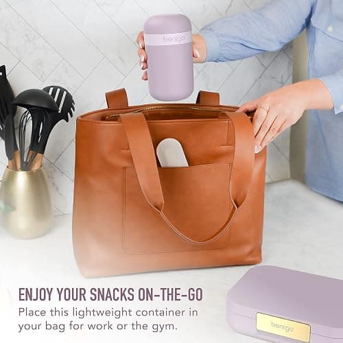 Bentgo® Modern Bento-Style Lunch Box Set With Reusable Snack Cup (Orchid) thumbnail 4