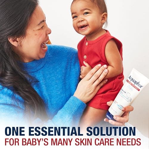 Aquaphor Baby Skin Care Essentials Gift Set with Baby Wash and Shampoo (16.9 Fl Oz) + Healing Ointment for Chapped Skin and Drool Rash (7Oz) + Diaper Rash Cream (3.5Oz), Hypoallergenic thumbnail 5